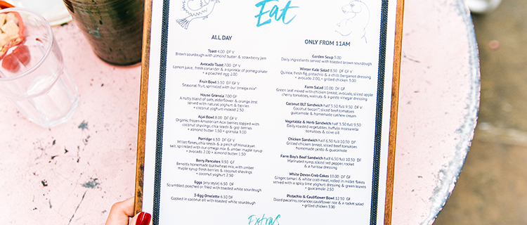 8 Essential Restaurant Menu Design Tips